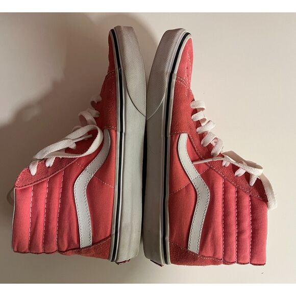 Vans SK8 high tops in pink & white. Size 7(M); 8.5(W) - Picture 5 of 8